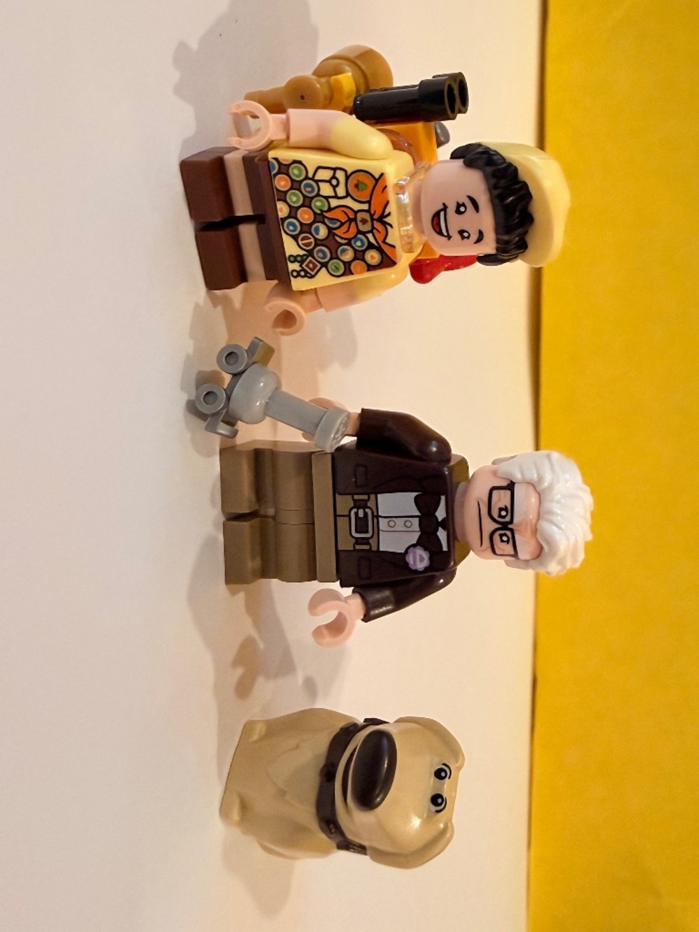 UP! Lego Mini Figures (Carl Fredricksen, Russell, and Dug)